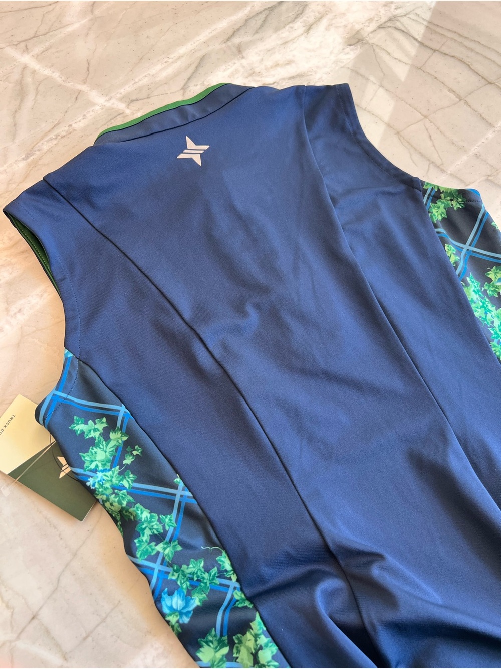 TUCKERNUCK Sport Roxana Half Zip Golf Tennis Dress Navy Vine Green NWT Small - Picture 16 of 16